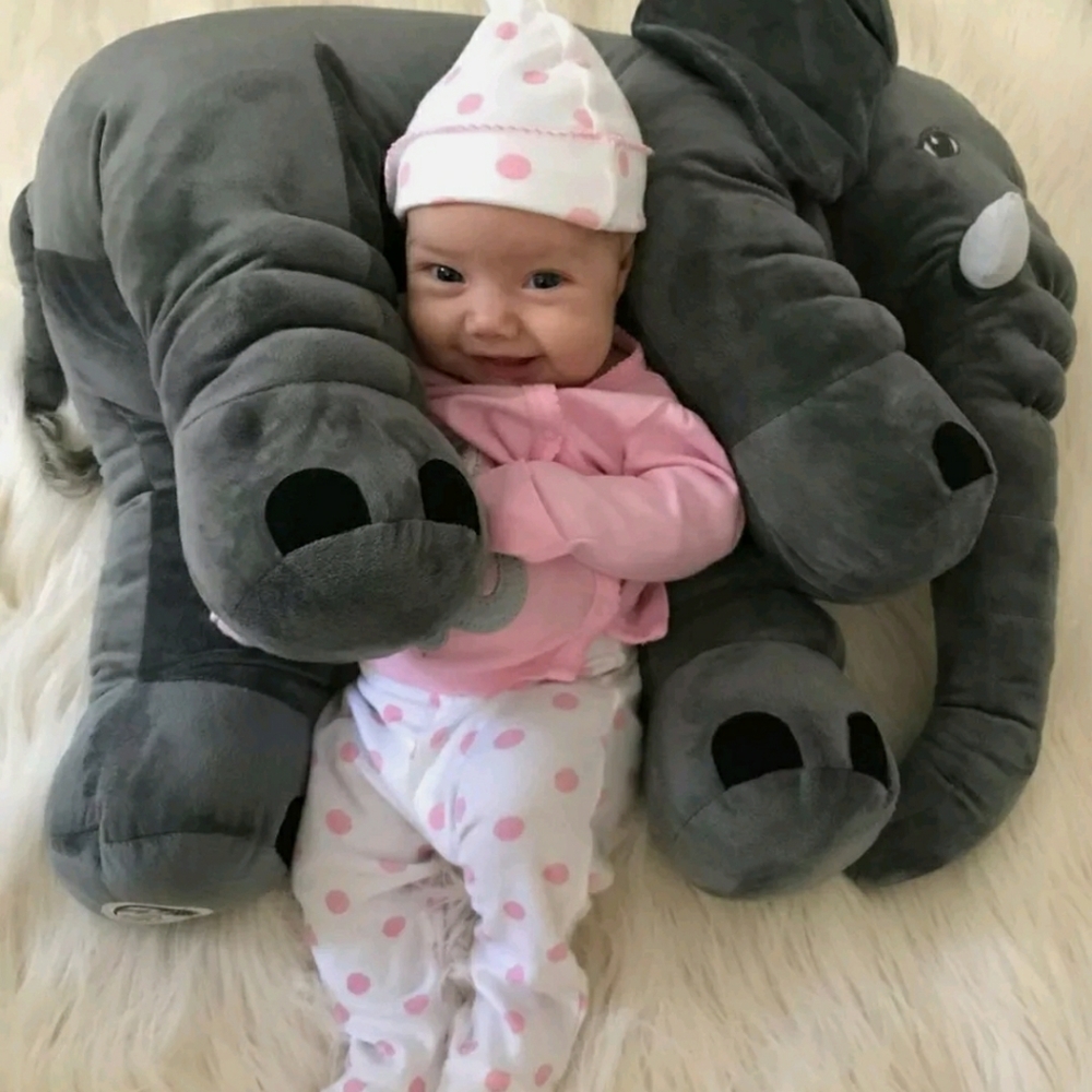 100% CERTIFIED HYPOALLERGENIC LARGE STUFFED ELEPHA